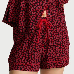 NEW! Victoria's Secret So Soft Modal Heart Print PJ Shorts